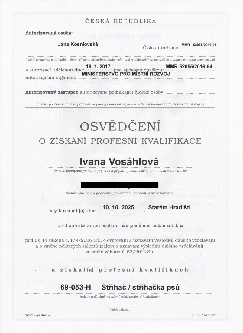 Certifikát
